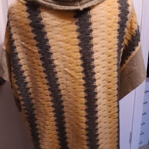 Striped Yellow and Gray Men's Sweater